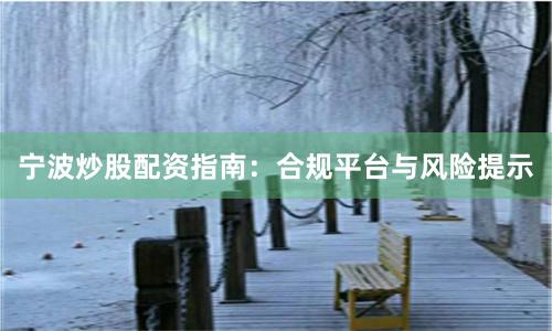 宁波炒股配资指南：合规平台与风险提示